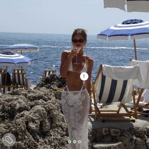 With Jean White Lace Skirt xxs